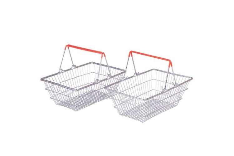 Bigjigs Metal Shopping Basket BJ669 one supplied
