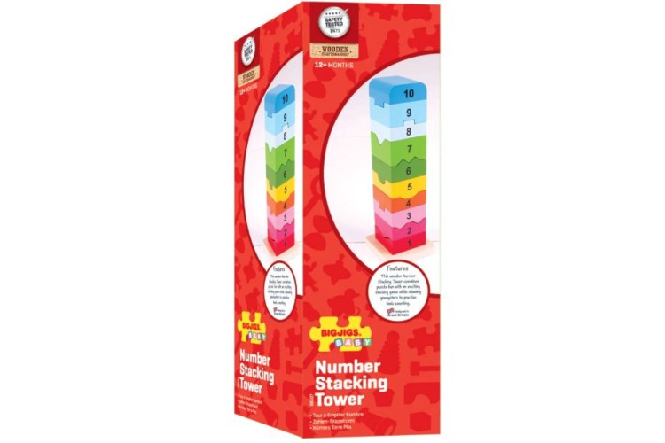 Bigjigs Number Stacking Tower BB107