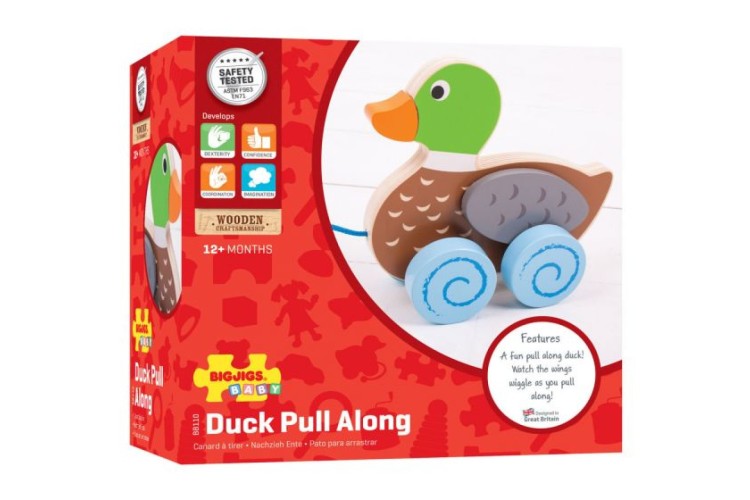 Bigjigs Duck Pull Along Wooden BB110