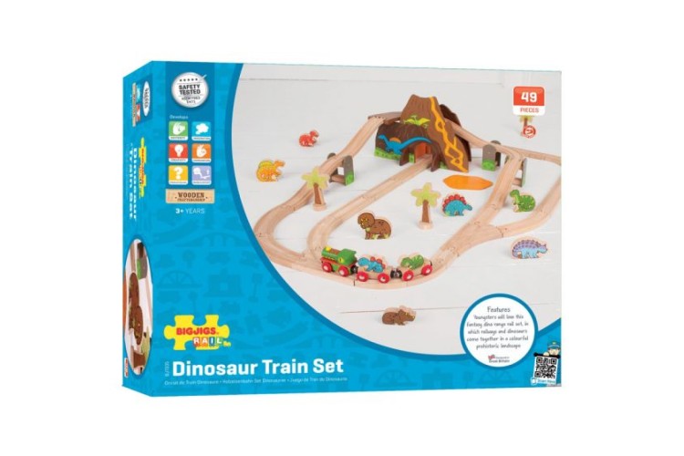 Bigjigs Rail - Dinosaur Train Set BJT035