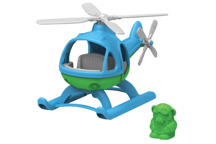 Bigjigs Green Toys Helicopter (Blue Top) GTHELG1061