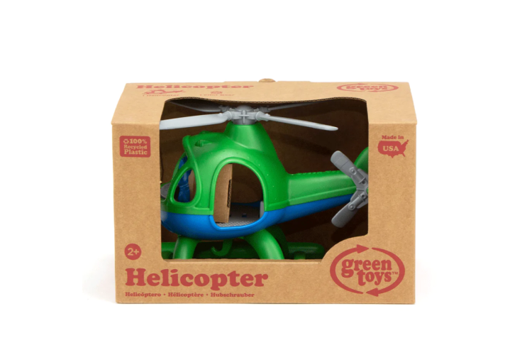 Bigjigs Green Toys Helicopter (Green Top) 