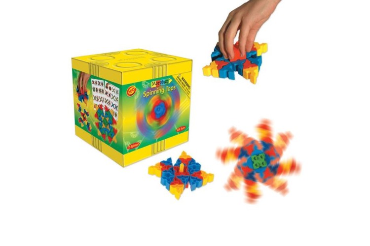 Bigjigs Morphun - Spinning Tops 100 Piece Set MOR52100