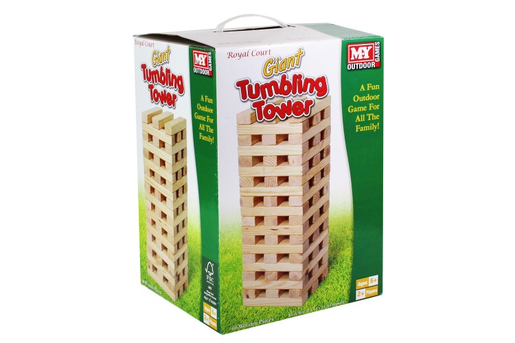60 piece Giant Wooden Tumbling Tower Garden AKA BIG JENGA TY9378