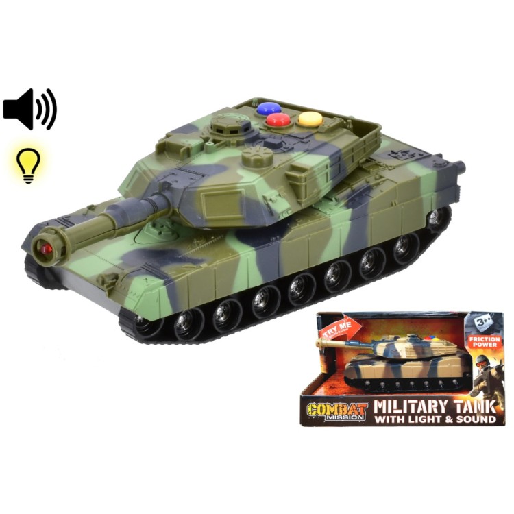 KTL 1:32 Friction Military Tank With Light & Sound TY7852 ONE SUPPLIED