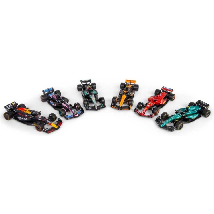 1FF Burago F1 Formula Racing 2024 Car Asst