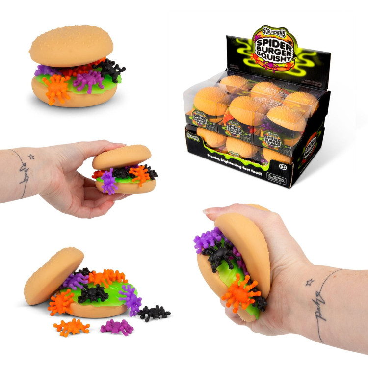 1FF Scrunchems Spider Burger Squishy  39019