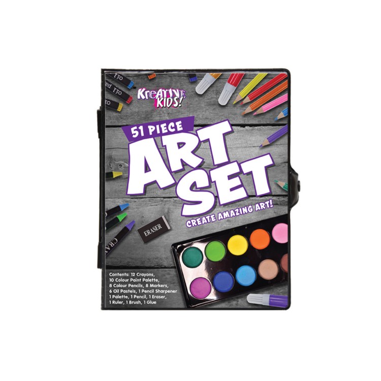 51 piece Art Set In Colour Case TY9679