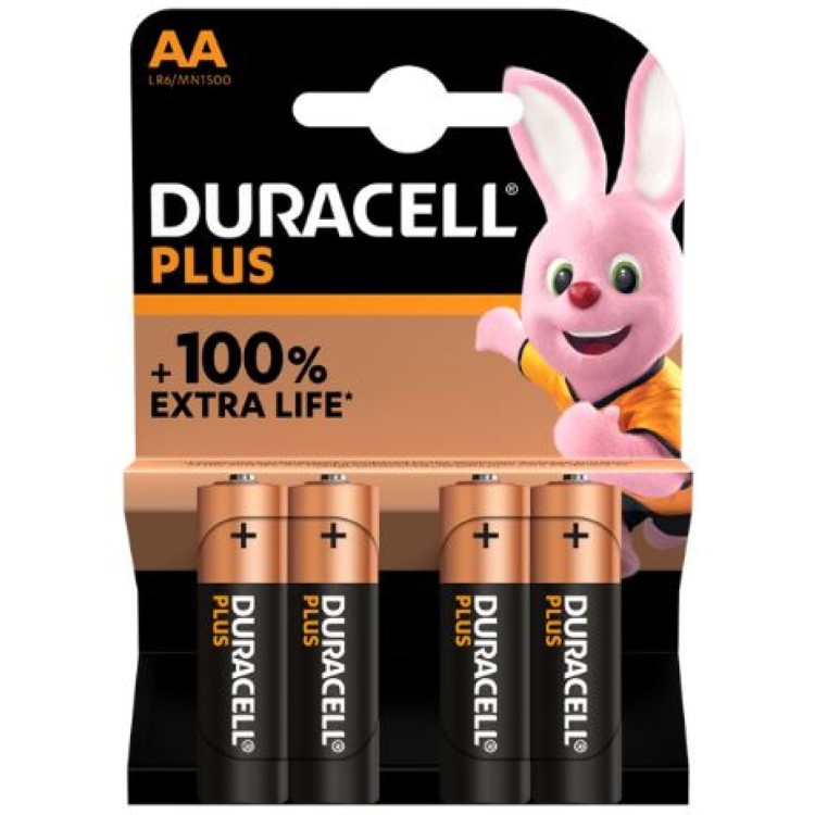 AA Duracell Batteries 4 Pack