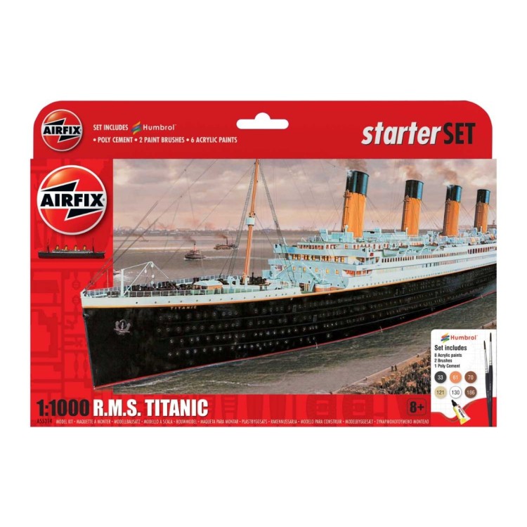 Airfix 1:1000 R.M.S Titanic Starter Set With paints A55314