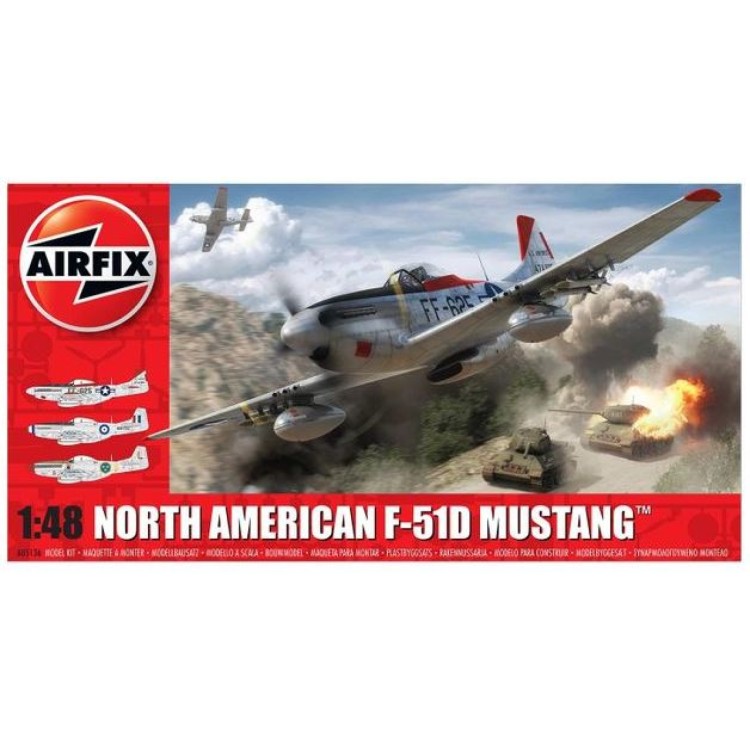 Airfix 1:48 North American F-51D Mustang A05136