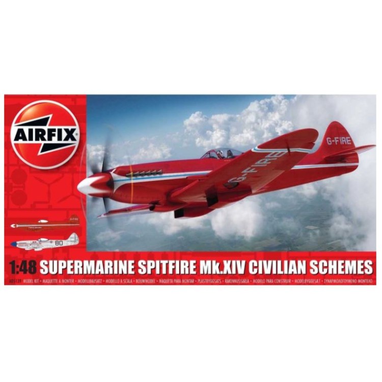 Airfix 1:48 Supermarine Spitfire Mk.XIV Civilian Schemes A05139