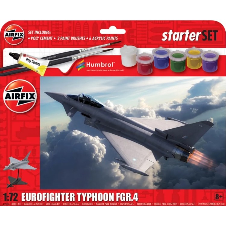 Airfix 1:72 Eurofighter Typhoon FGR.4 Starter Set A55016