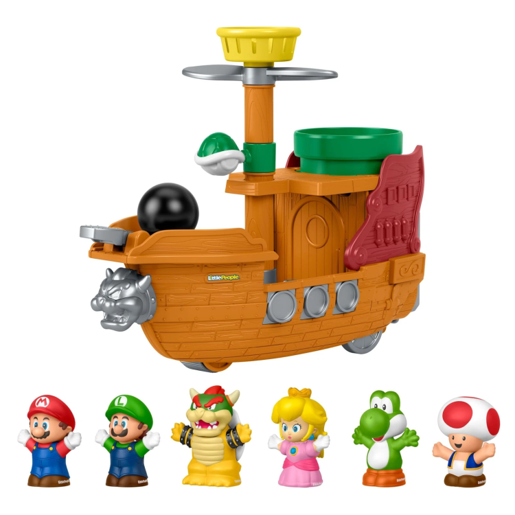 Mattel JHG62 Little People Super Mario Bowsers Airship