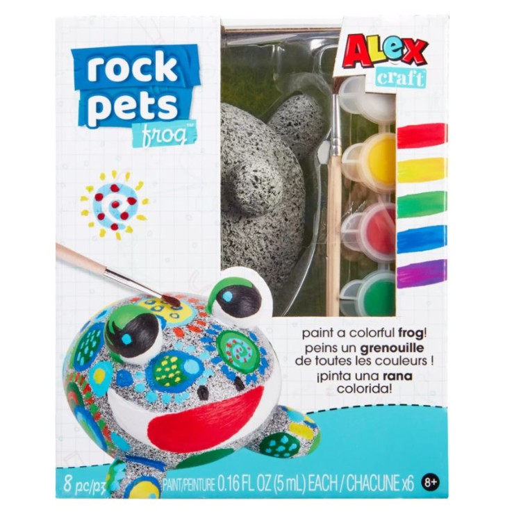 Alex Crafts Rock Pets - Paint A Colourful Frog