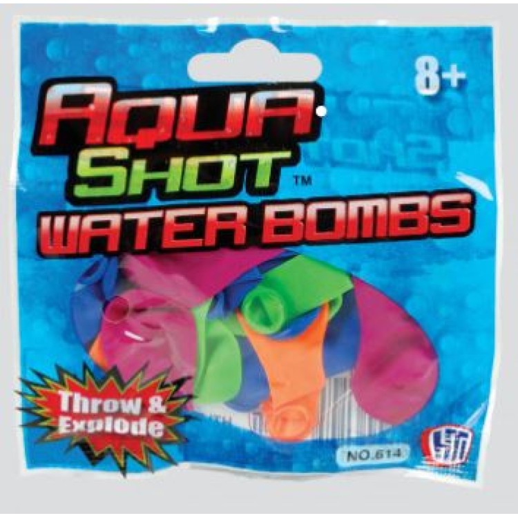 Aqua Shot Water Balloons Water Bombs Throw & Explode
