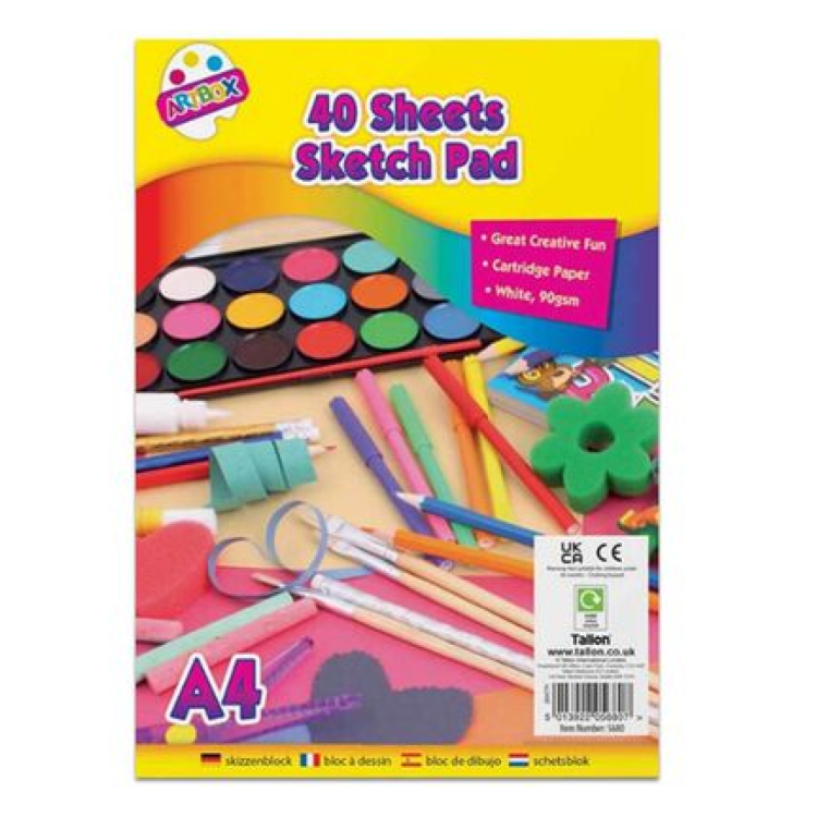 Artbox 40 Sheets Sketch Pad A4