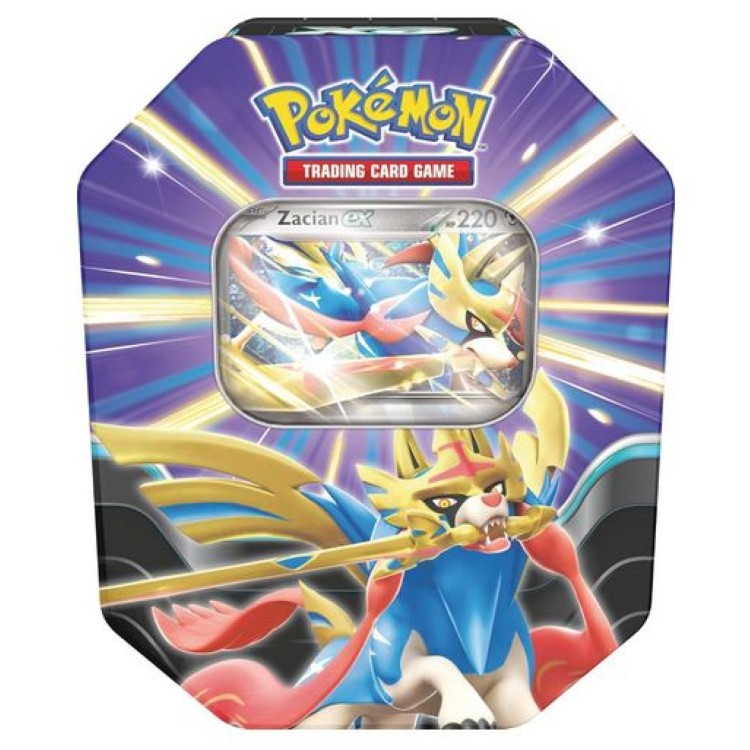 ASM Pokemon TCG Four Booster Tin Slashing Legends 2x Journey Together, 1x Twilight Masquerade, & 1x Paldea Evolved