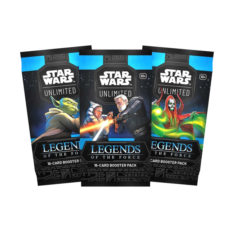 ASM Star Wars Unlimited Legends Of the Force TCG 16-card booster pack