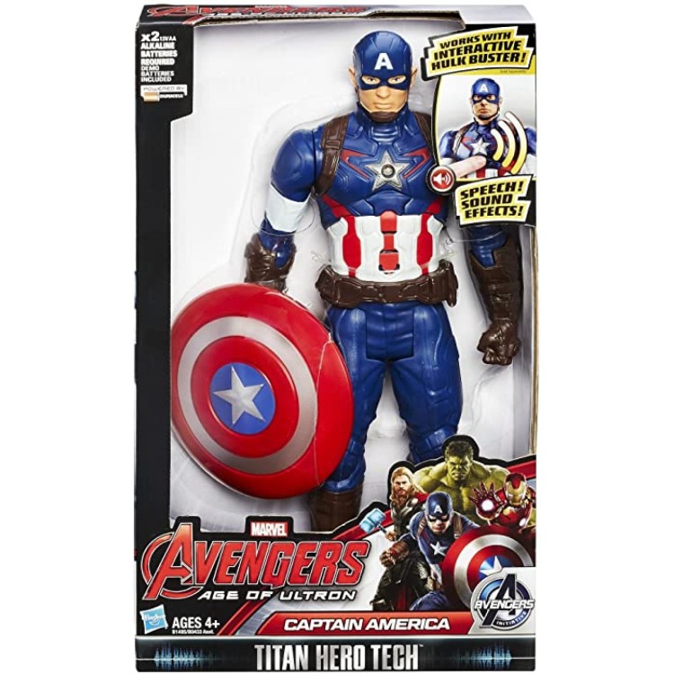 Avengers Age of Ultron Captain America Titan Hero Tech 12 inch