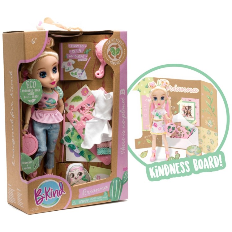 B-Kind Eco Friendly Doll With DIY Play - Brianna