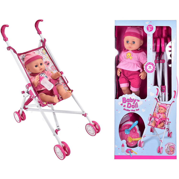 Baby Doll Stroller Playset TY4318