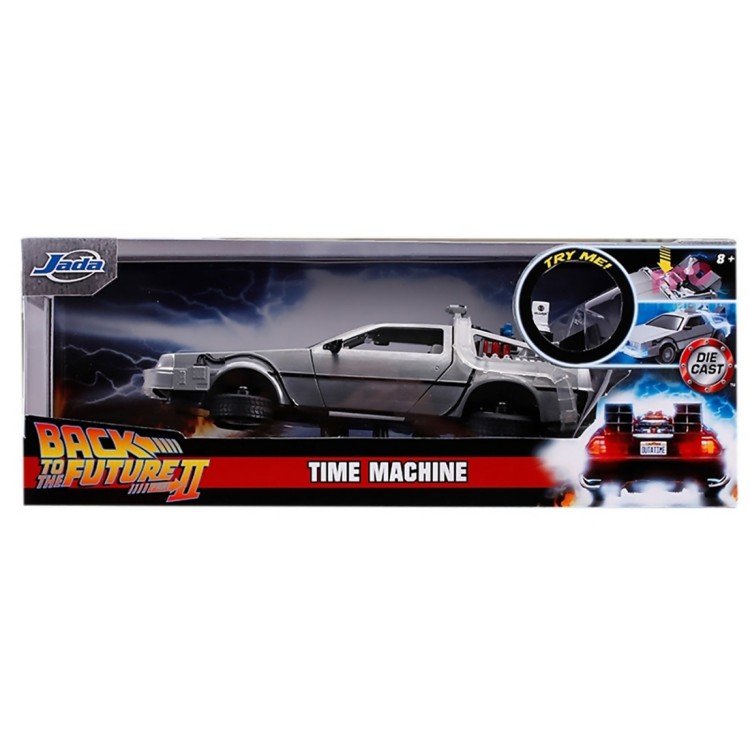 Back to the future part 2 Time Machine Delorean Die cast with lights