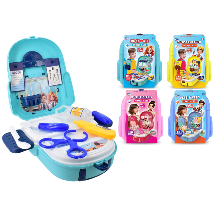 KTL Construction Travel Case Backpack Playset Asst. TY3452