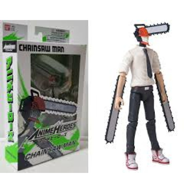 Bandai Anime Heroes Action Figure Chainsaw Man - One Supplied 