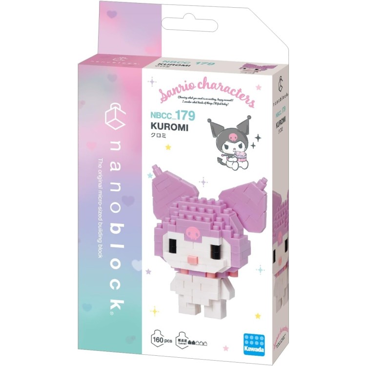 Sanrio Bandai Nanoblock Kuromi 160pcs