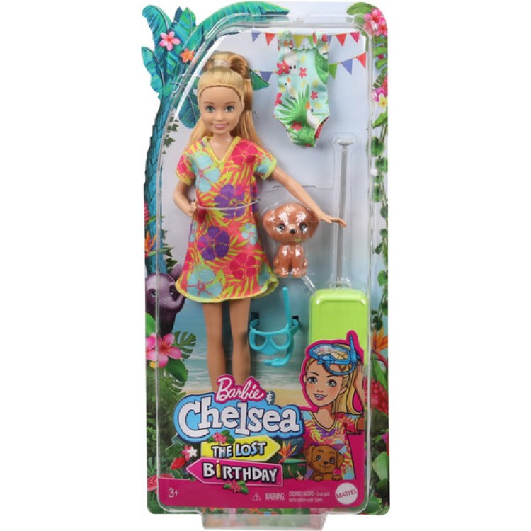 Barbie & Chelsea The Lost Birthday Blonde hair / flowery dress GRT89