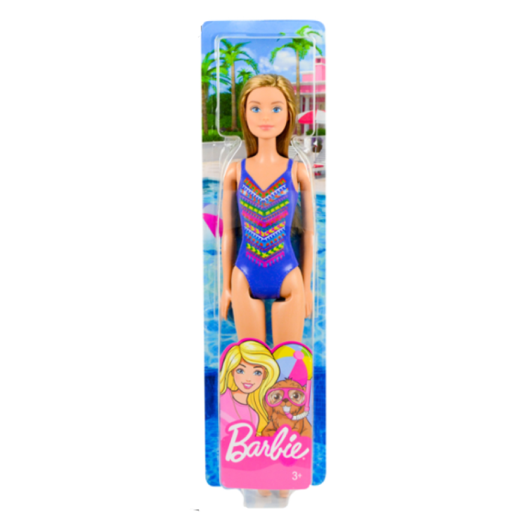 Barbie Multi-Coloured Beach Doll FJD97
