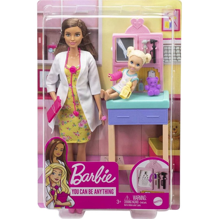 Barbie You Can Be Anything - Pediatrician Doll BRUNETTE GTN52 / DHB63
