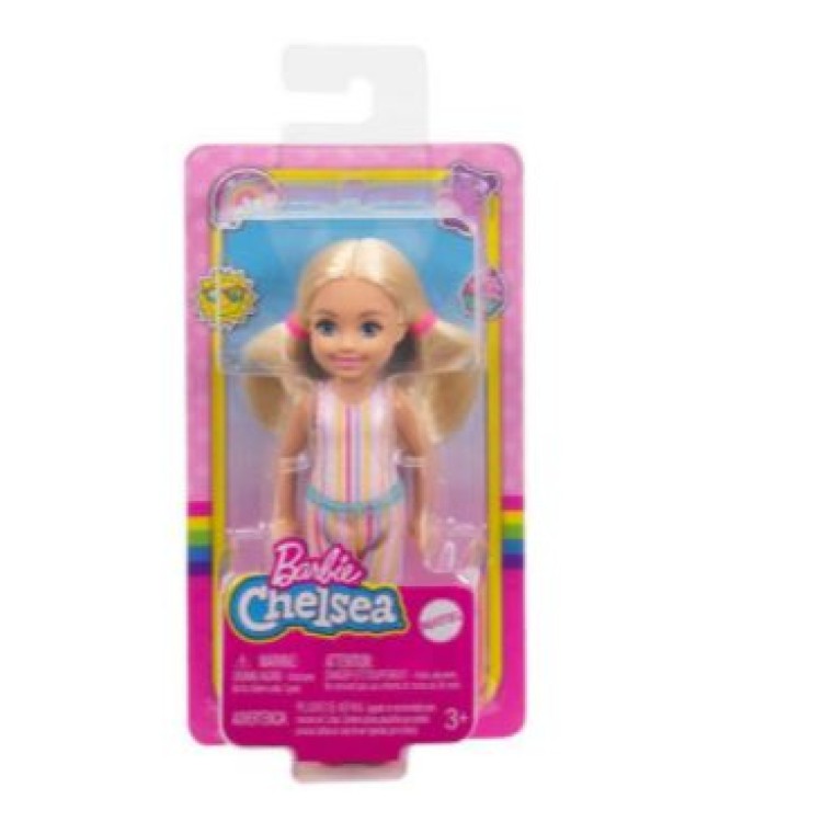 Barbie Chelsea Doll Assortment DWJ33 BLONDE STRIPY  BUNCHES