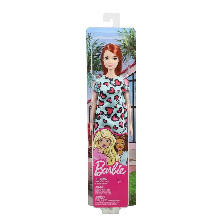 Barbie Classic Heart Leopard Print Dress - Mint