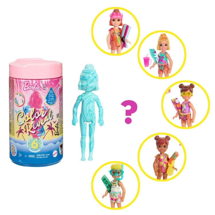 Barbie Colour Reveal Mini Tube 