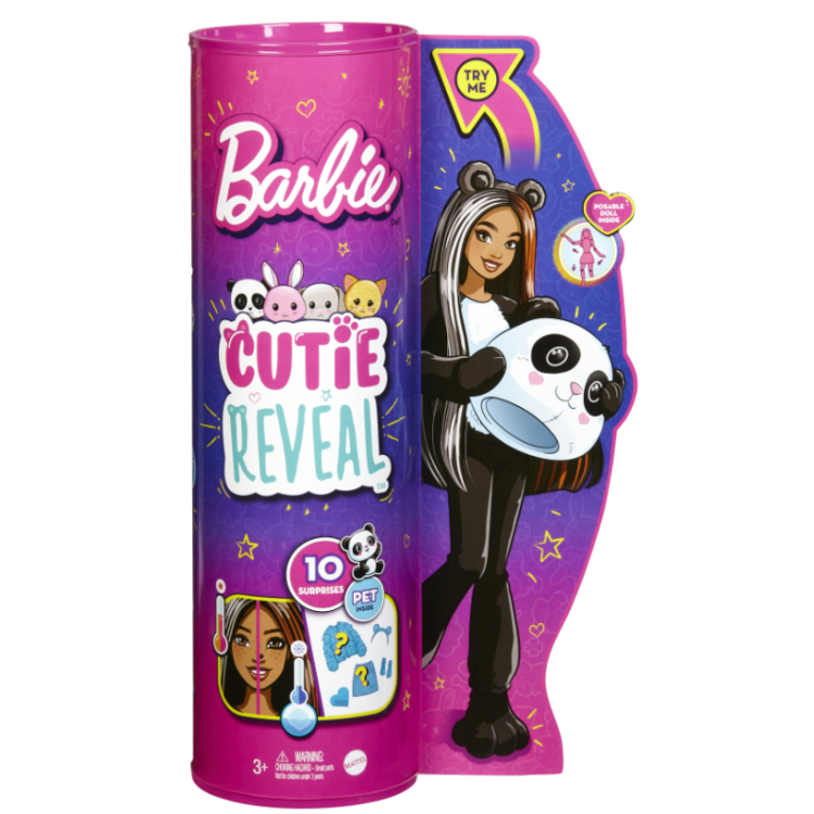Barbie Cutie Reveal Panda Suit Doll HHG22