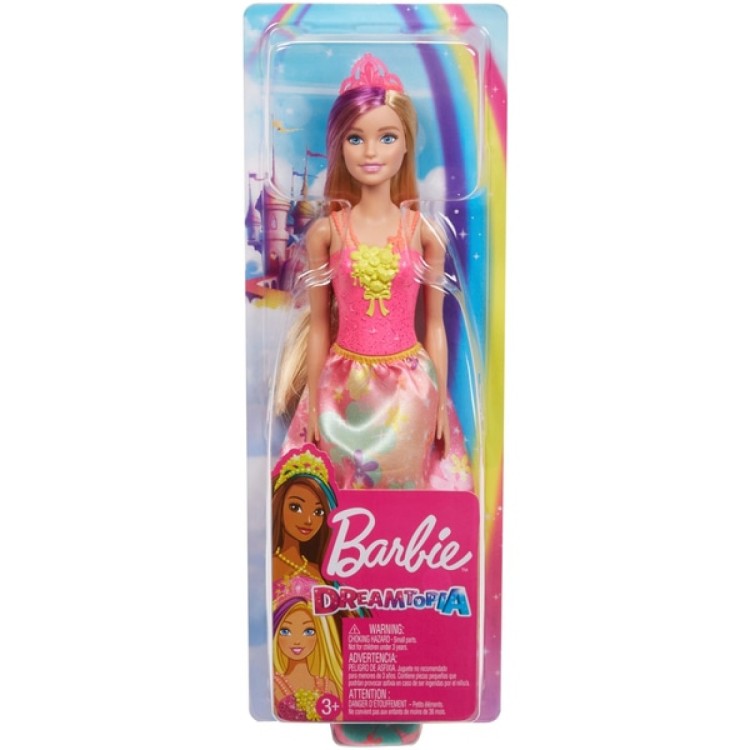Barbie Dreamtopia Princess Doll - Pink Dress GJK13