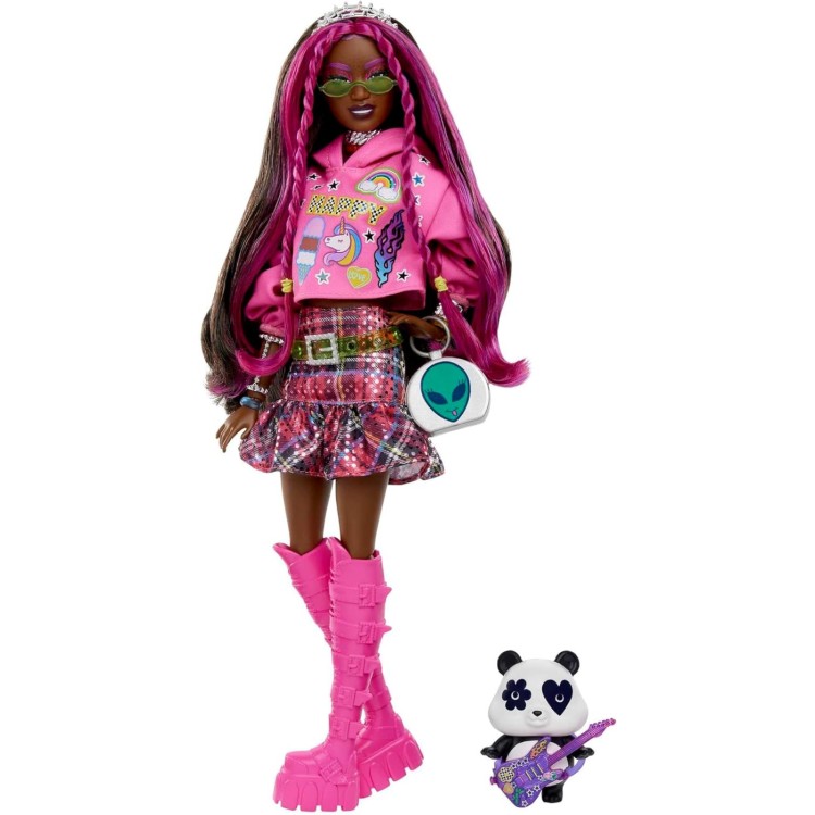 Mattel Barbie Extra Fashions - Accessories and Animal (Pink Hoodie) HDJ41
