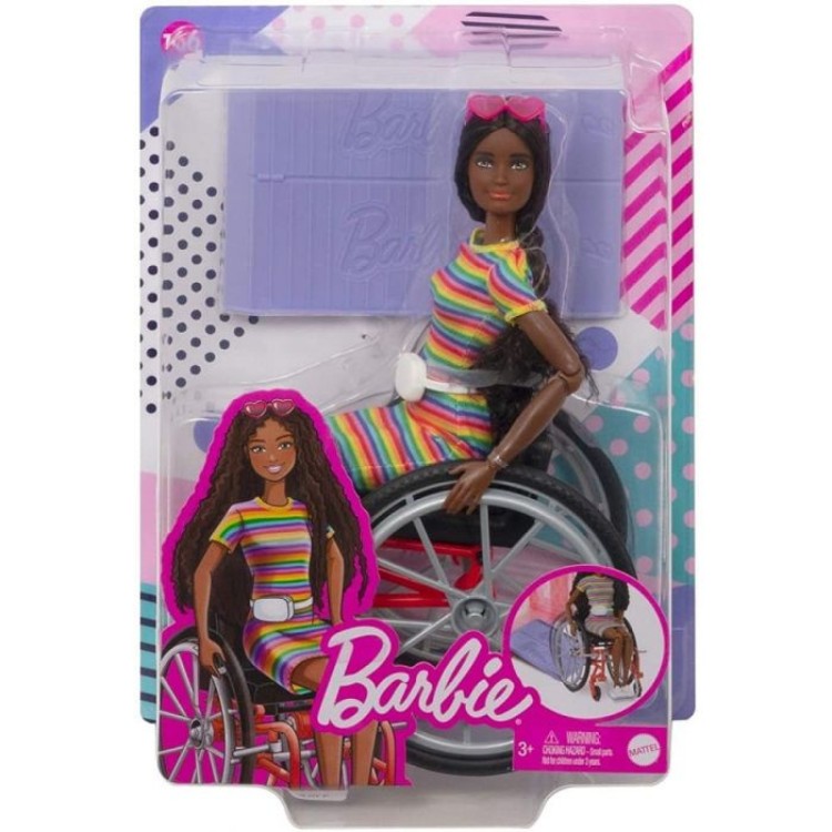 Barbie Rainbow Dress Wheelchair Doll GRB94