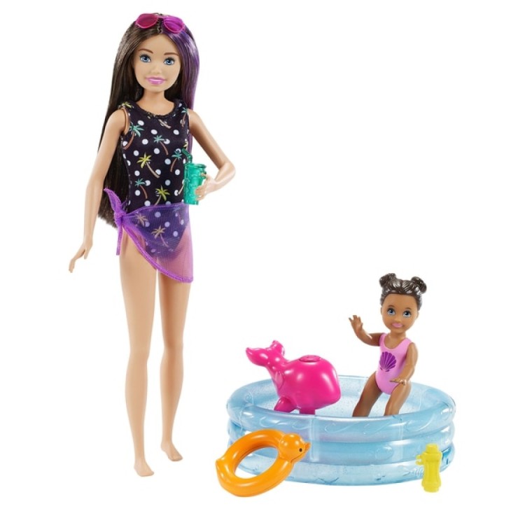 Barbie Skipper Babysitters Paddling Pool Set GRP39