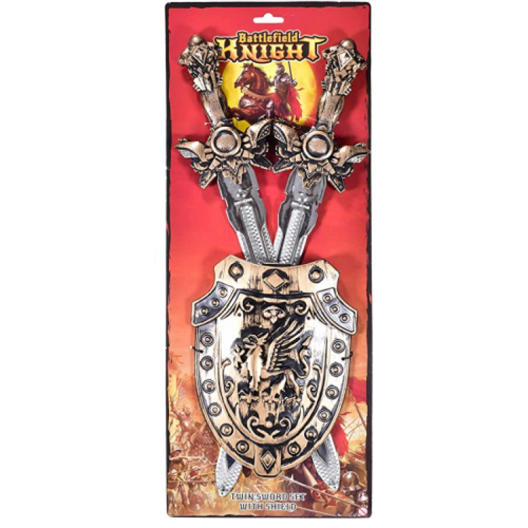 KTL Battlefield Knight Twin Sword Set With Shield TY6588