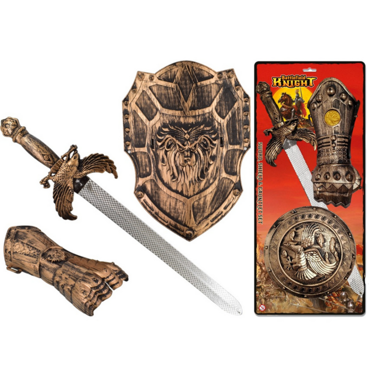 KTL Battlefield Knight Sword Shield and Gauntlet Set TY0745