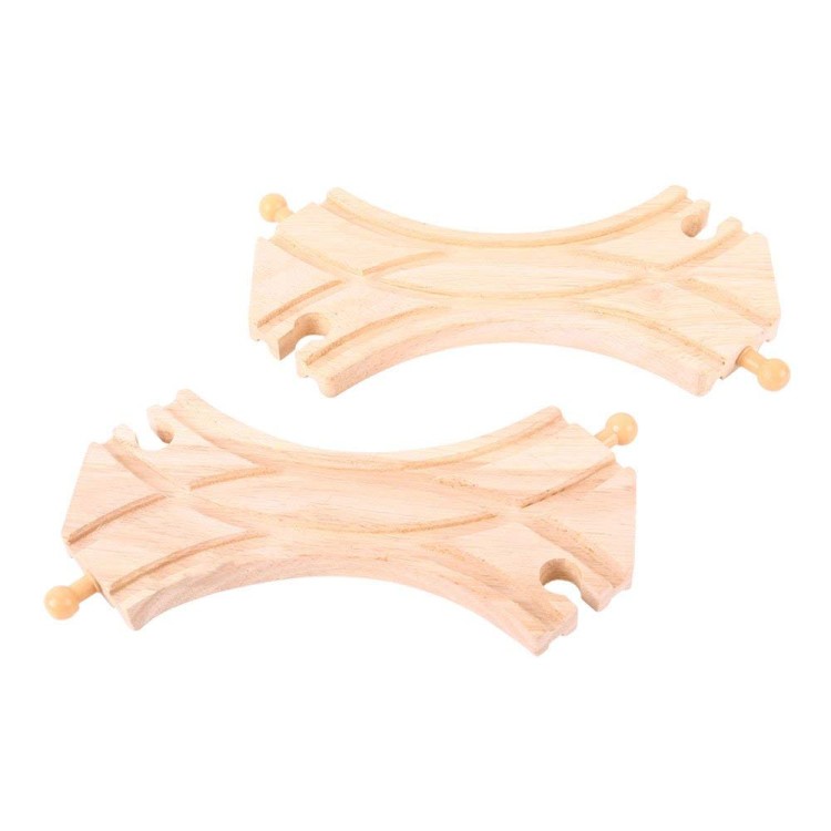 Bigjigs Rail - Double Curved Turnouts 
