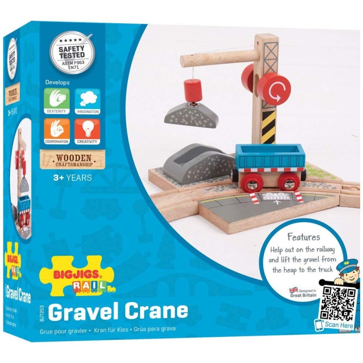 Bigjigs Rail - Gravel Crane BJT253