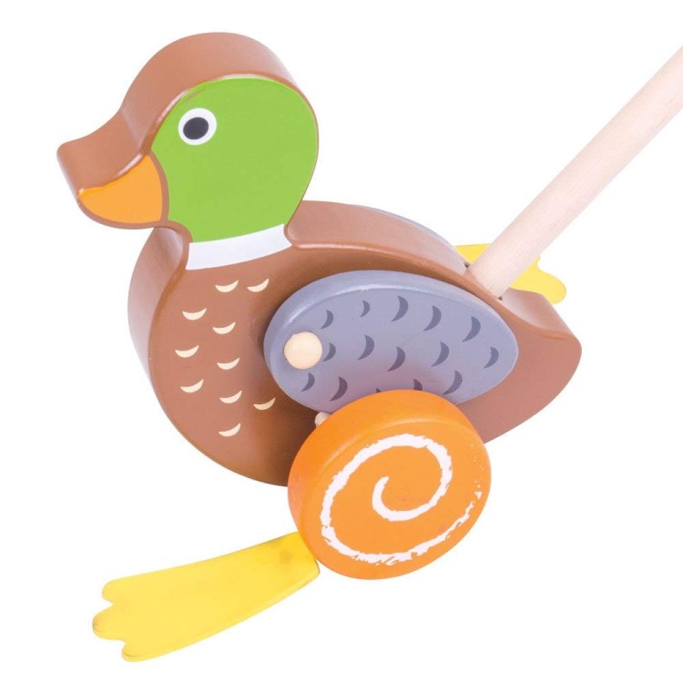Bigjigs - Push Along (Duck)  BB132