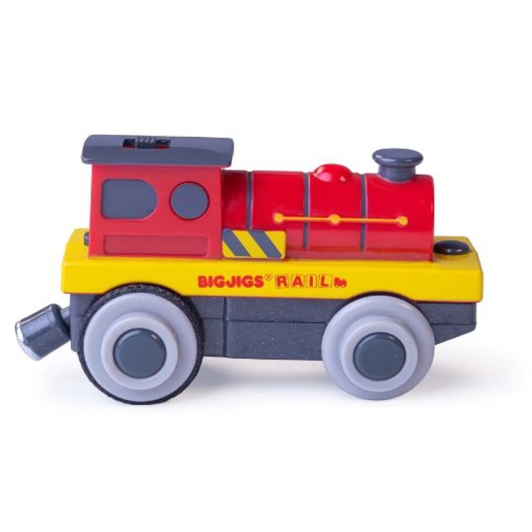 Bigjigs Rail Battery Operated Engine - Mighty Red Loco RTBJT309