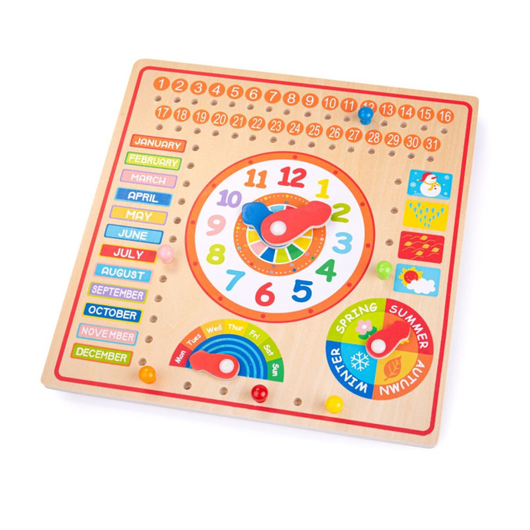 Bigjigs Calendar And Clock BJ526