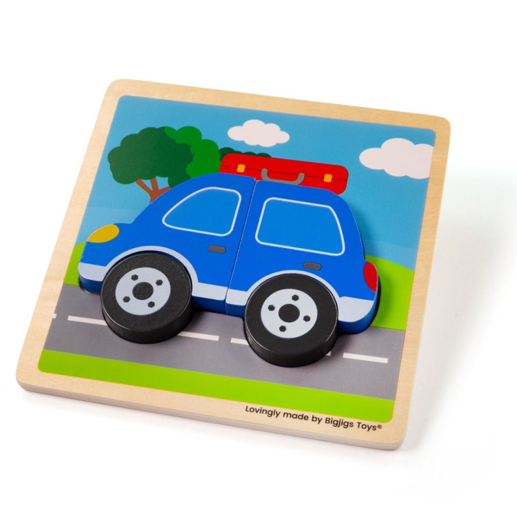 Bigjigs Chunky Lift Out Puzzle Car 34057