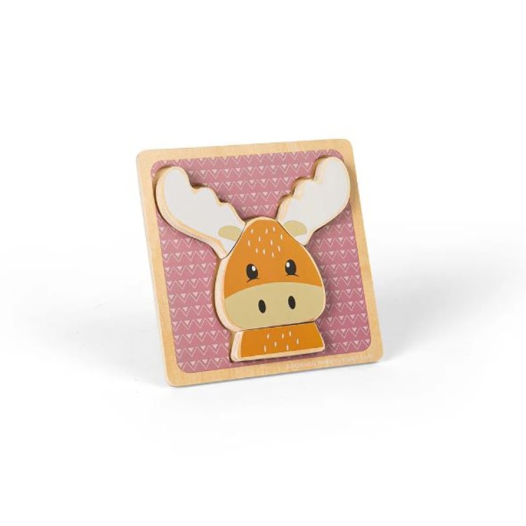 Bigjigs Chunky Wooden Puzzle - Reindeer 36037